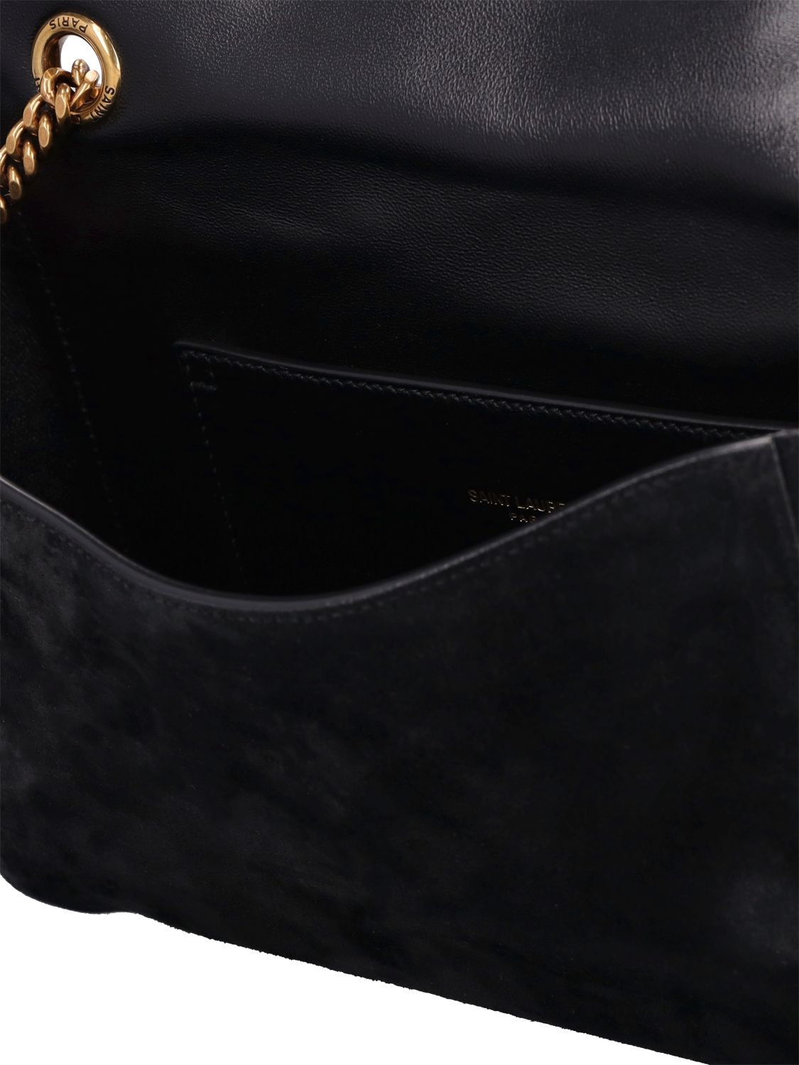 Shop Saint Laurent Small Kate Reversible Chain Bag In Black