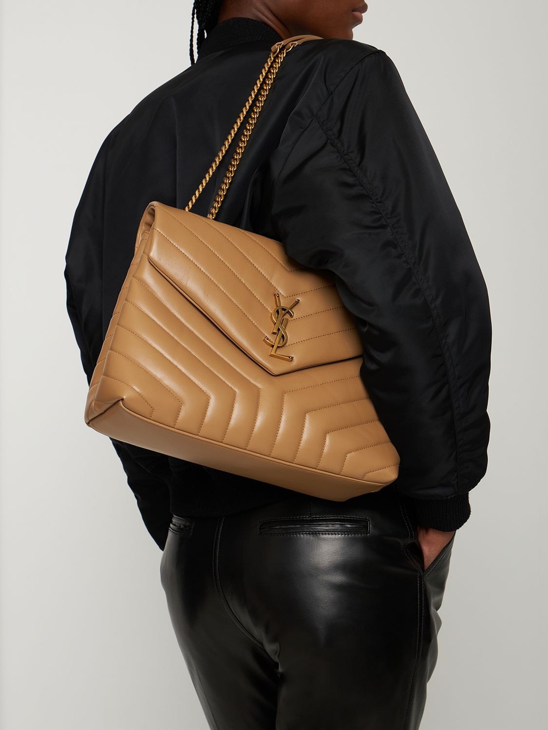 Loulou Y-quilted レザーバッグ