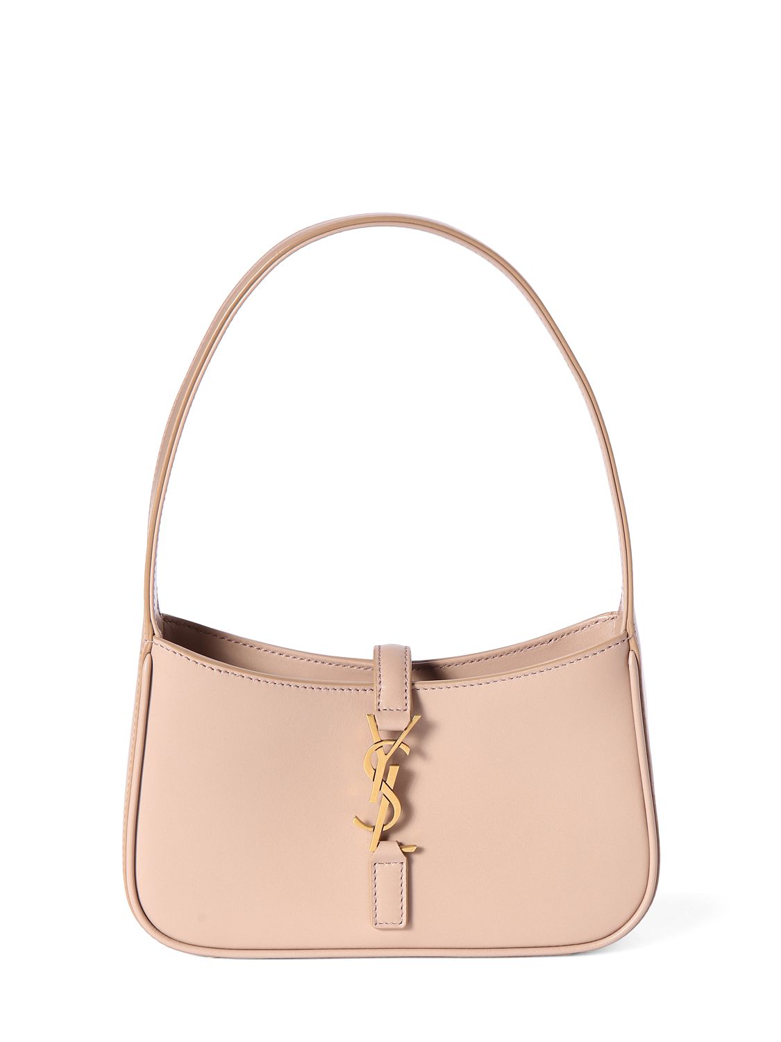 Saint Laurent Womens Le 5 À 7 Leather Shoulder Bag Rosy Sand In Rosy Sand