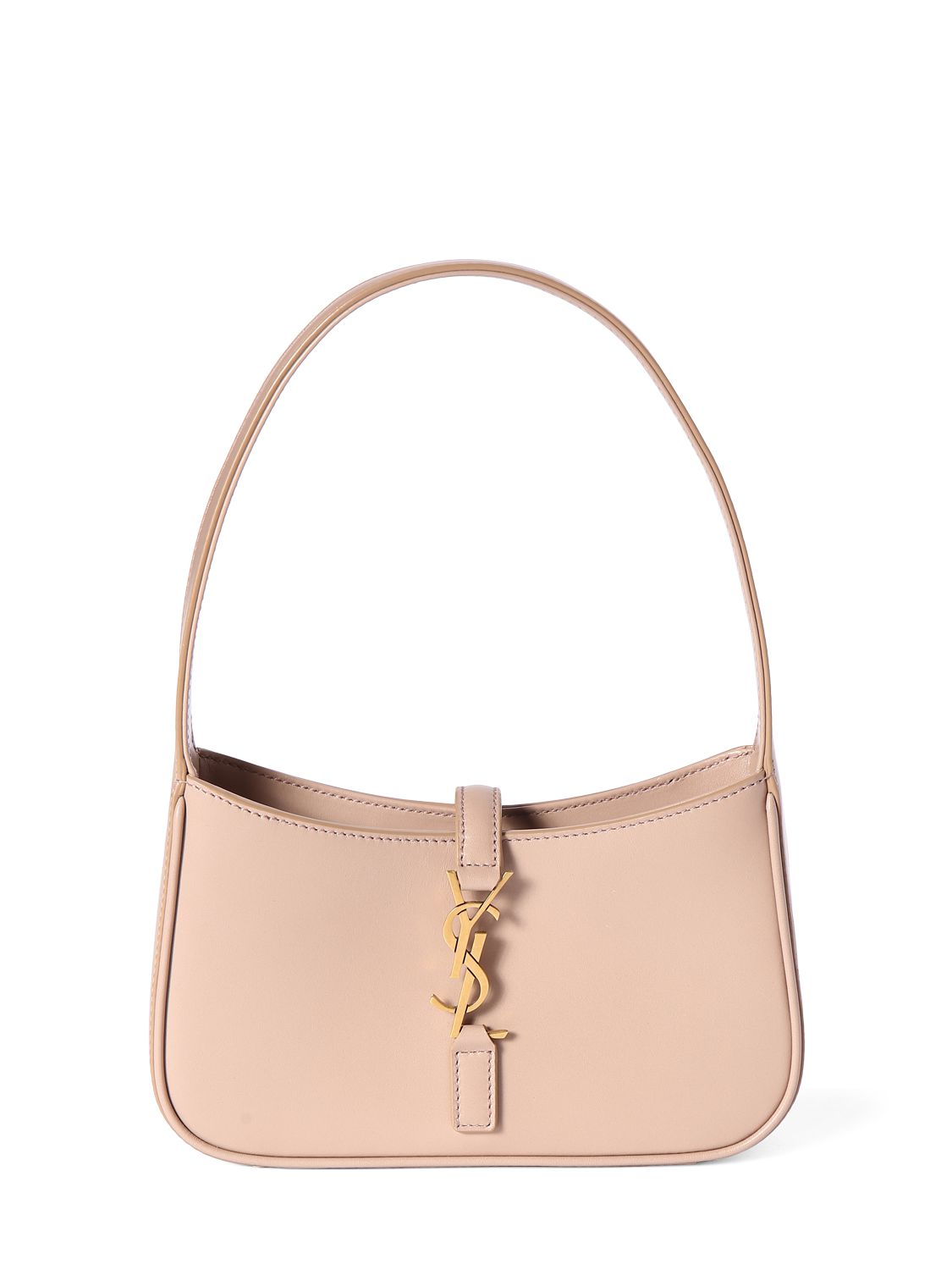 Saint Laurent Le 5 A 7 Mini Hobo Bag In Smooth Leather Rosy Sand in Smooth  Calfskin Leather with Bronze-tone - US