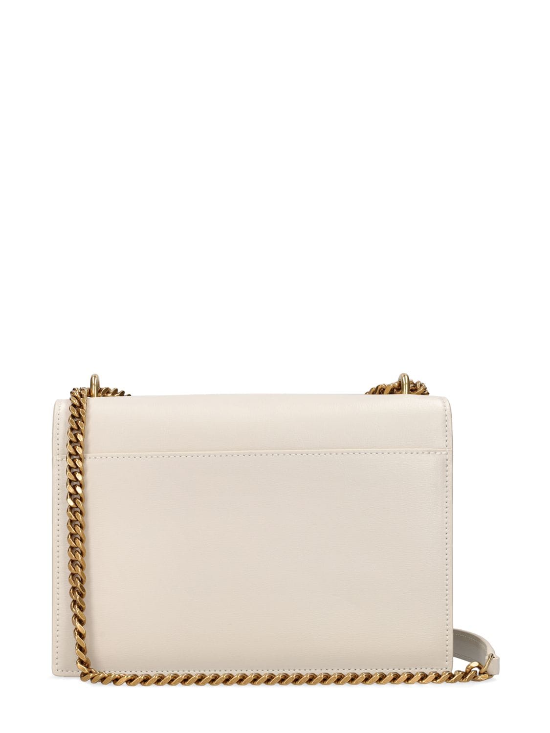 Saint Laurent Off-white Medium Sunset Shoulder Bag In 9207 Cream