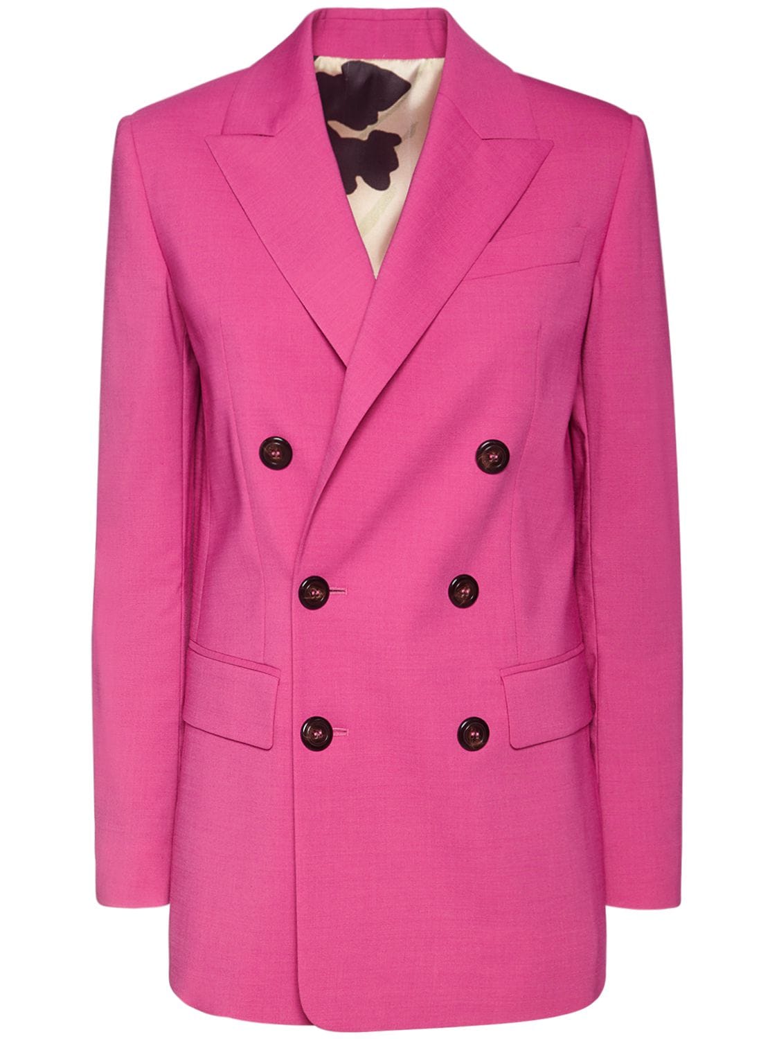 Dsquared2 Peak-lapel Double-breasted Blazer In Fuchsia