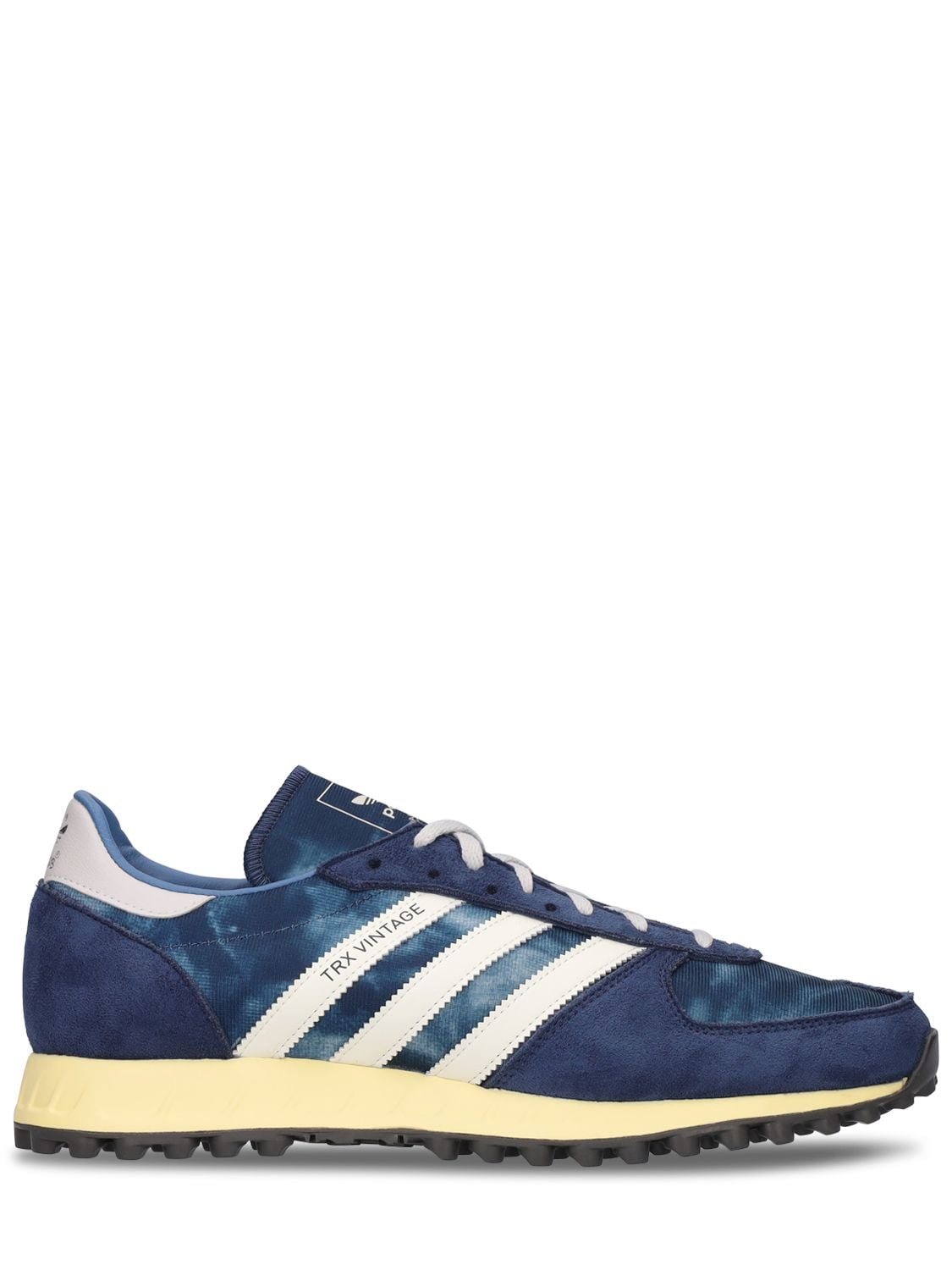 Adidas Originals Trx Vintage Shell, Suede And Leather Sneakers In Blue