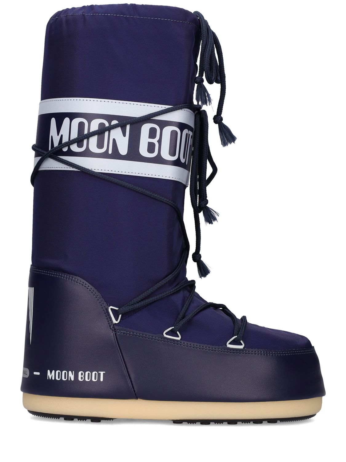 Moon Boot Icon尼龙高筒雪靴 In Navy