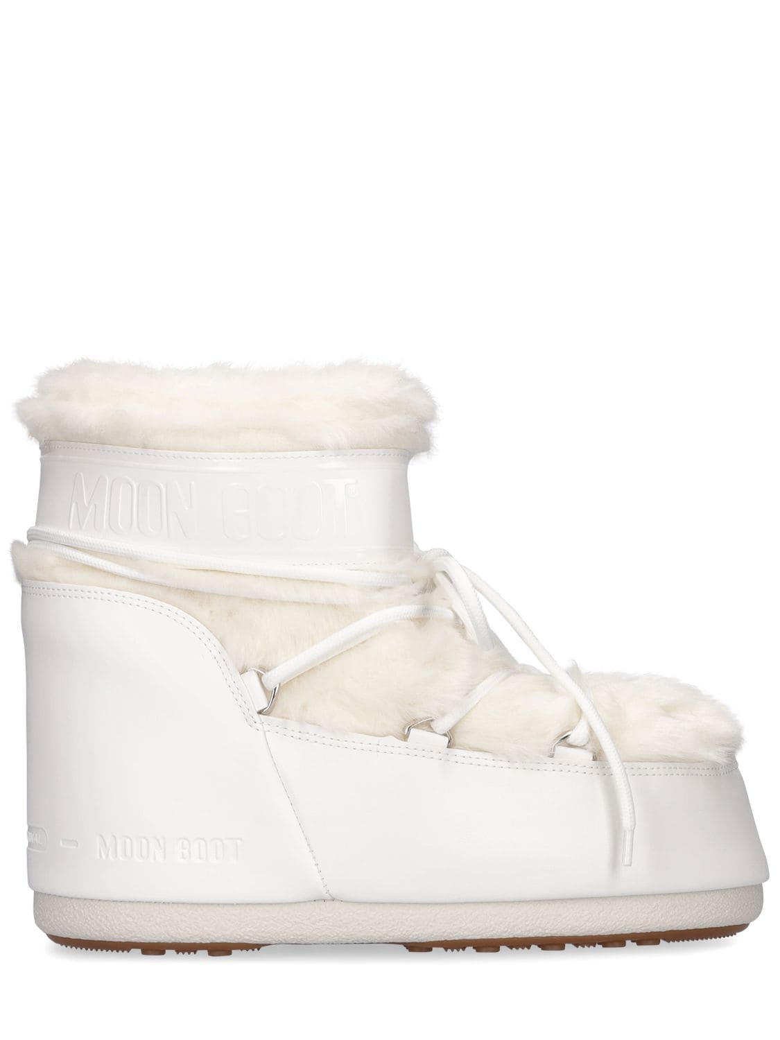 Moon Boot Low Icon Faux Fur S In White