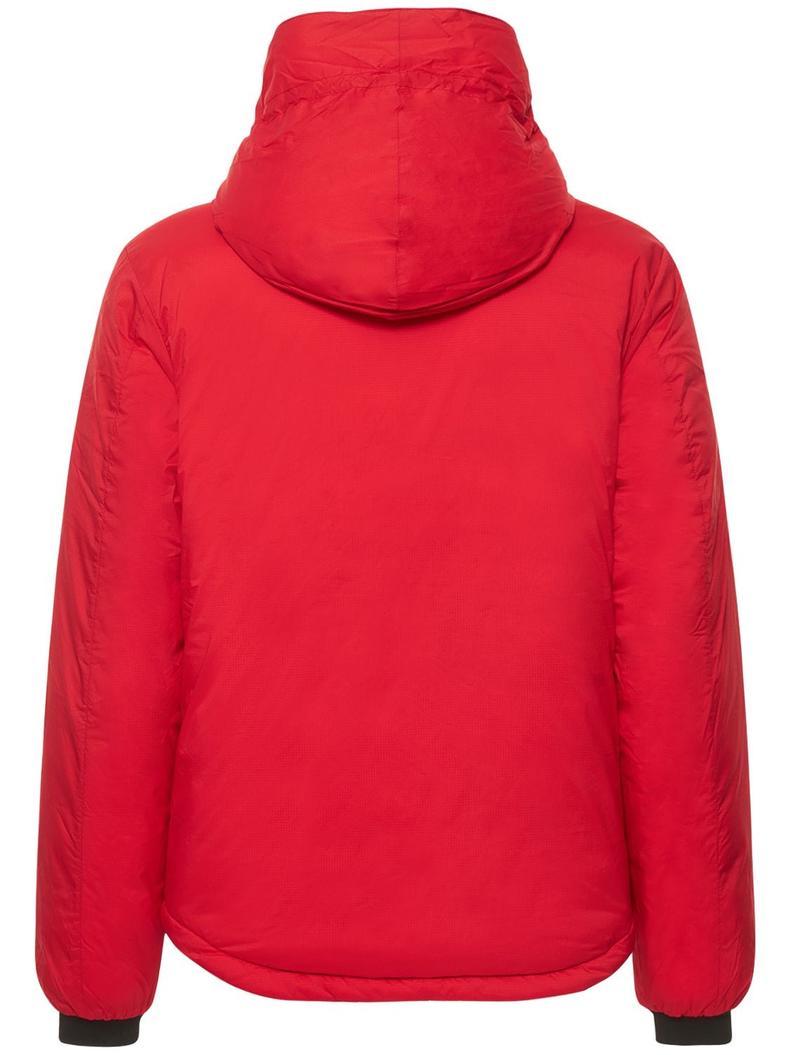 Shop Canada Goose Lodge Hooded Nylon Down Jacket In Red