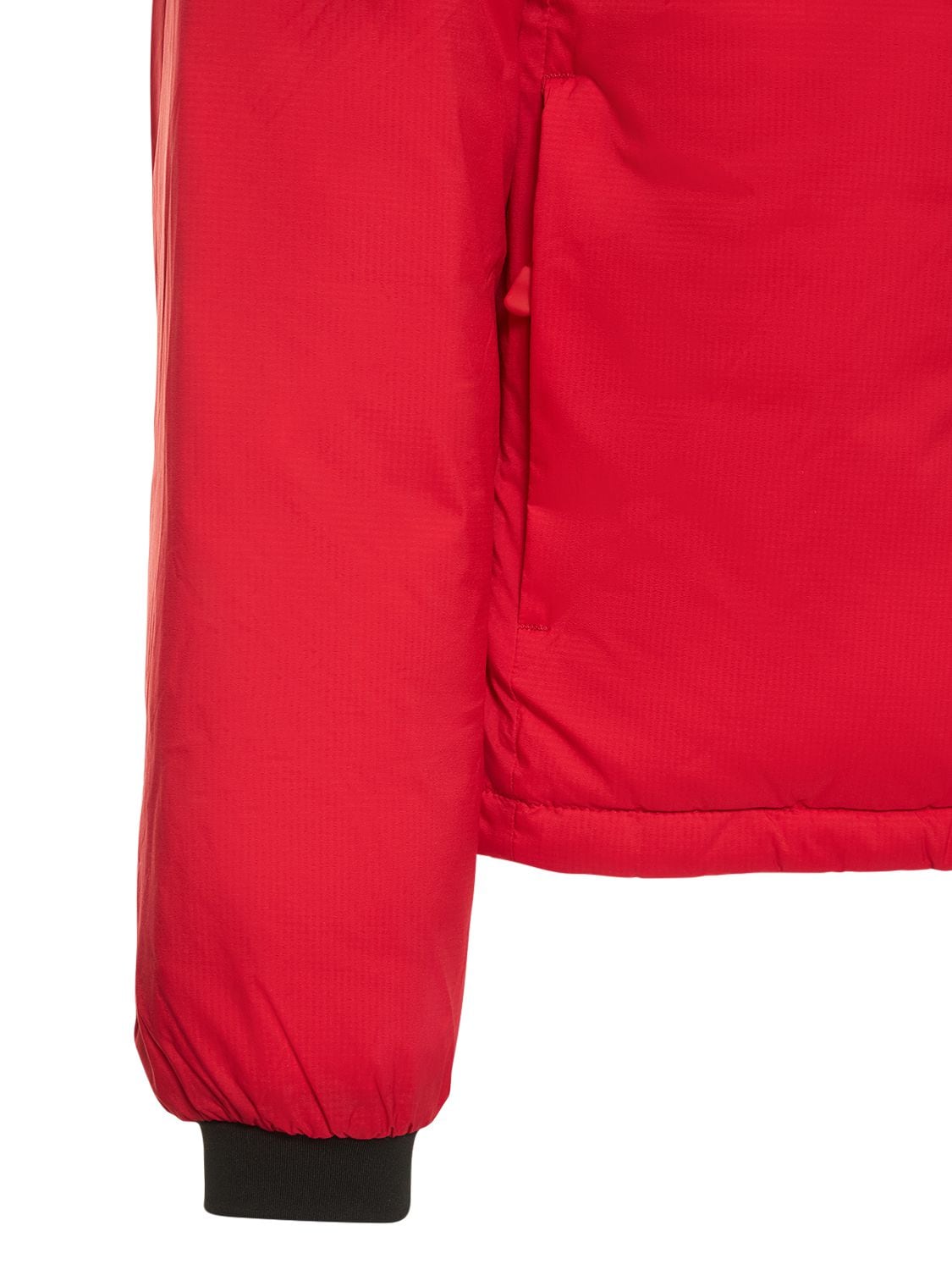 Shop Canada Goose Lodge Hooded Nylon Down Jacket In Red