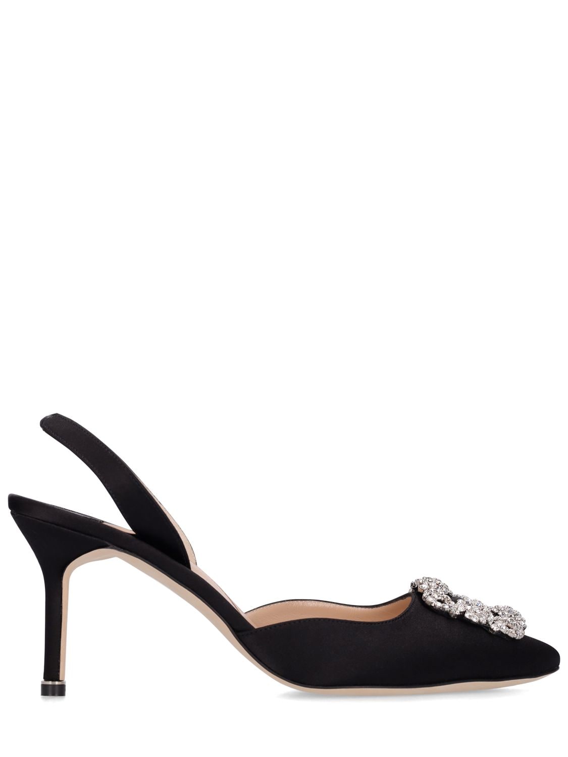 Manolo Blahnik - 70mm Hohe Pumps Aus Spitze Und Satin - | Luisaviaroma