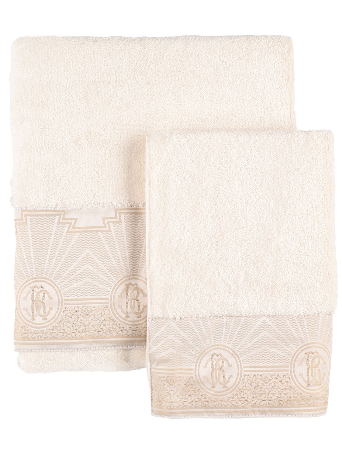 Roberto Cavalli Set Of 2 Royal Gold Towels