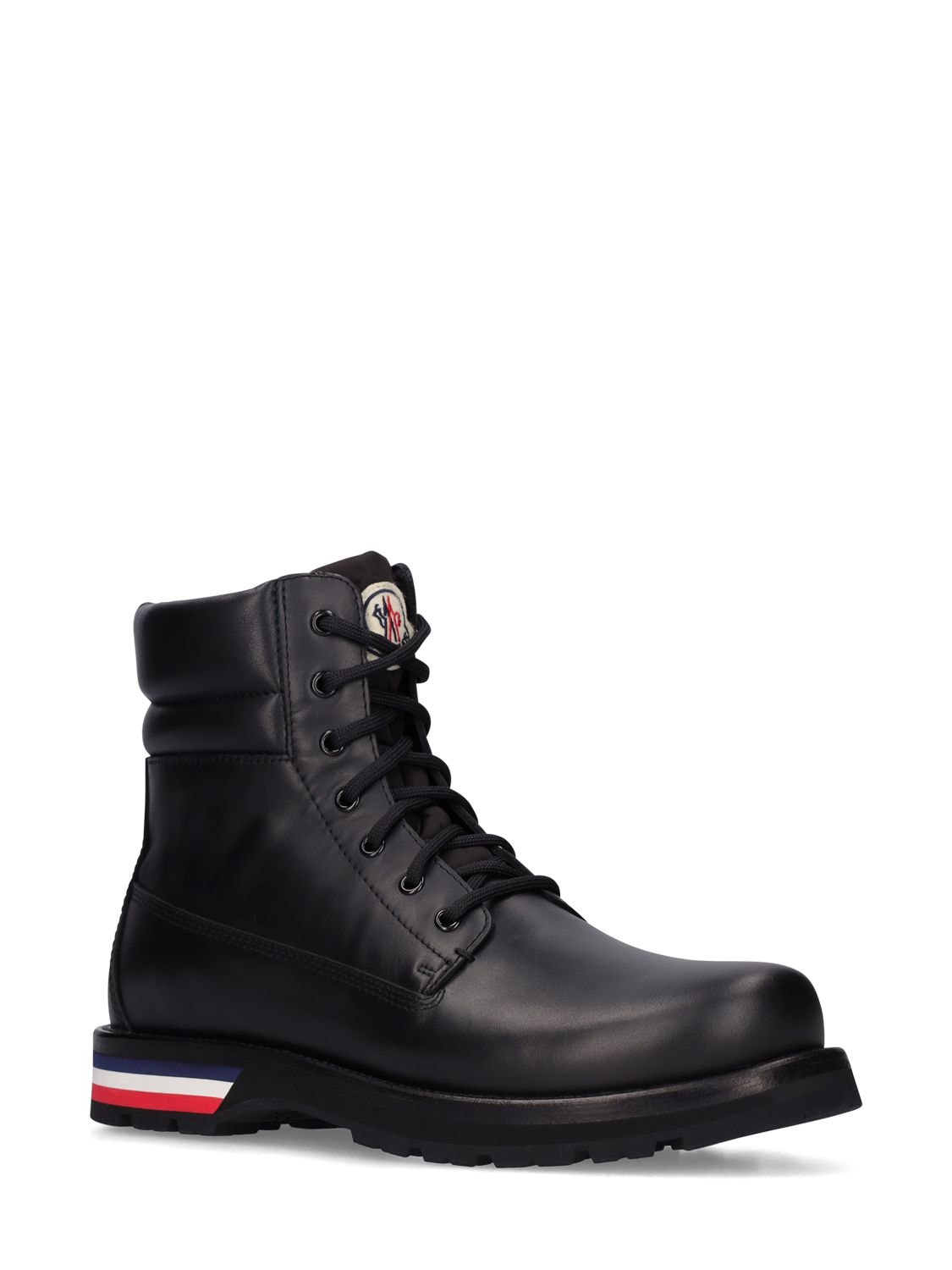 MONCLER VANCOUVER LEATHER ANKLE BOOTS