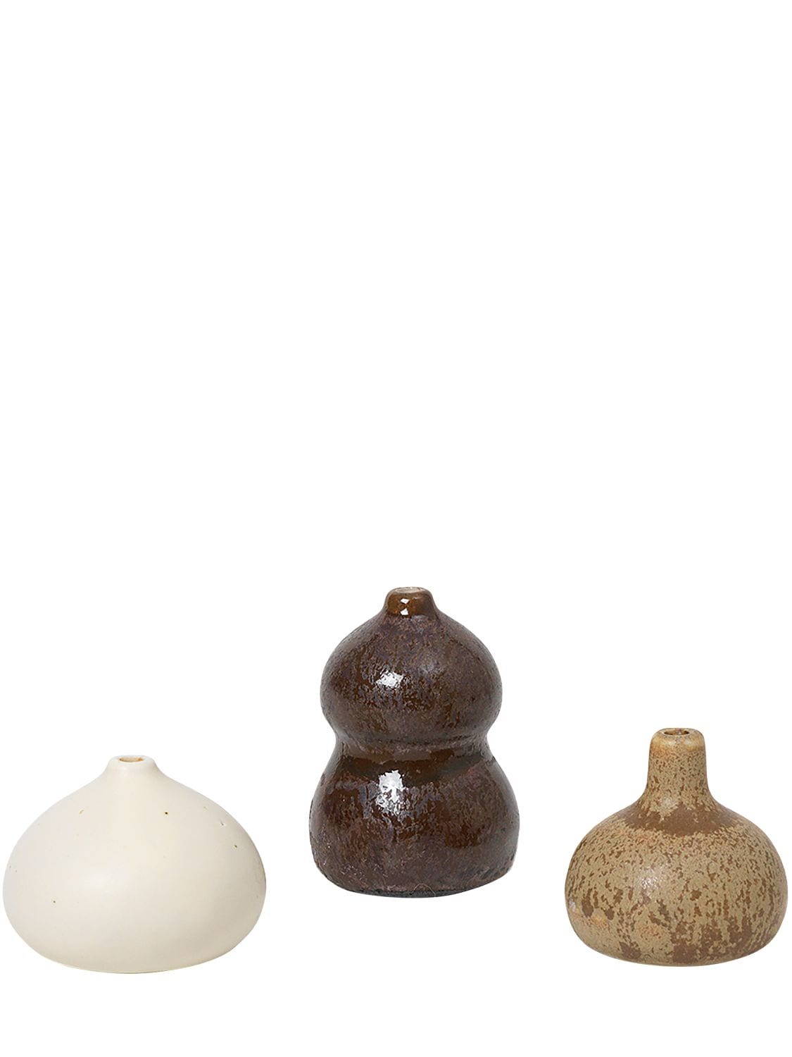 Ferm Living Set Of 3 Komo Mini Vases In Multicolor