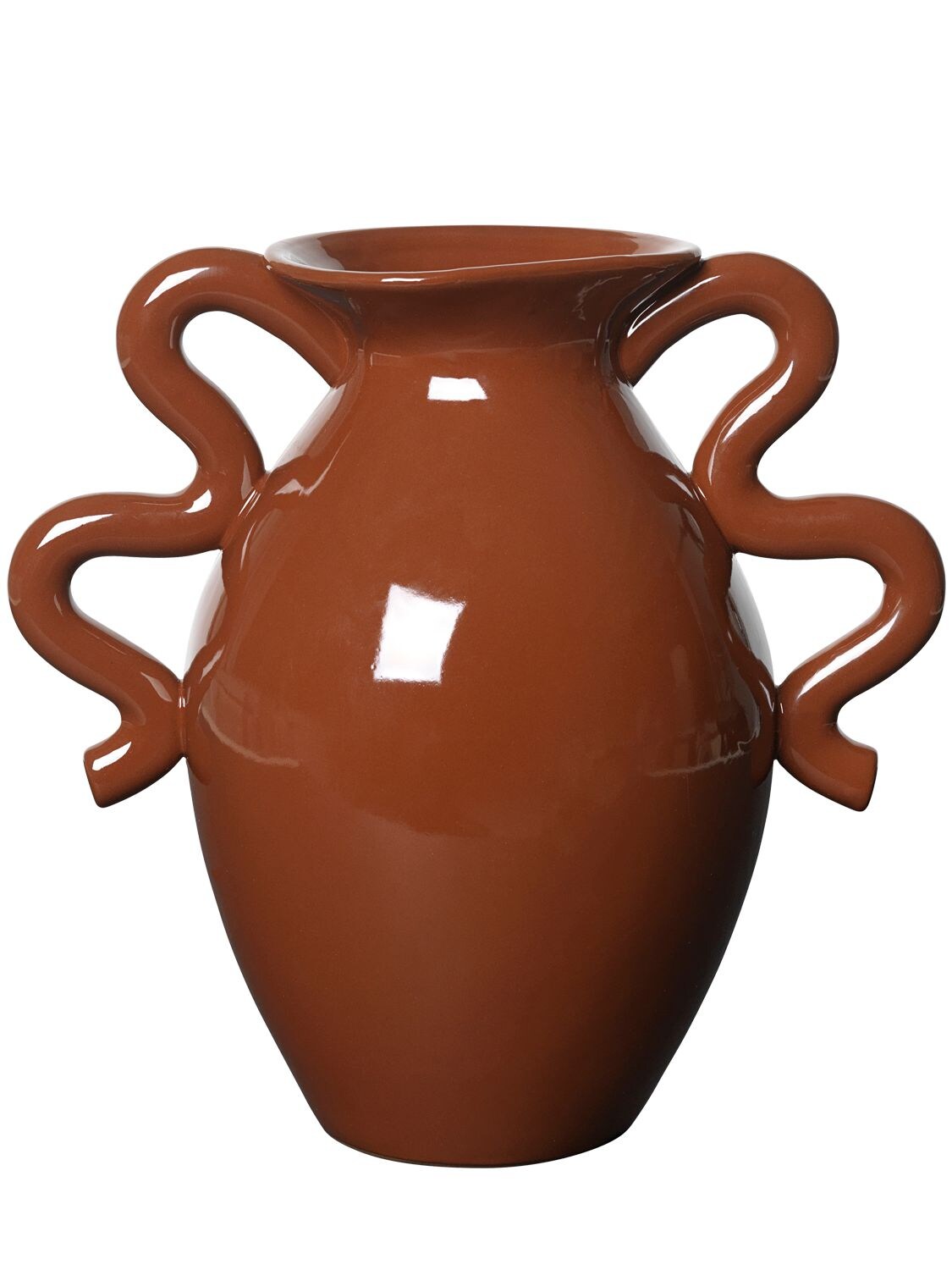 Shop Ferm Living Verso Table Vase In Brown