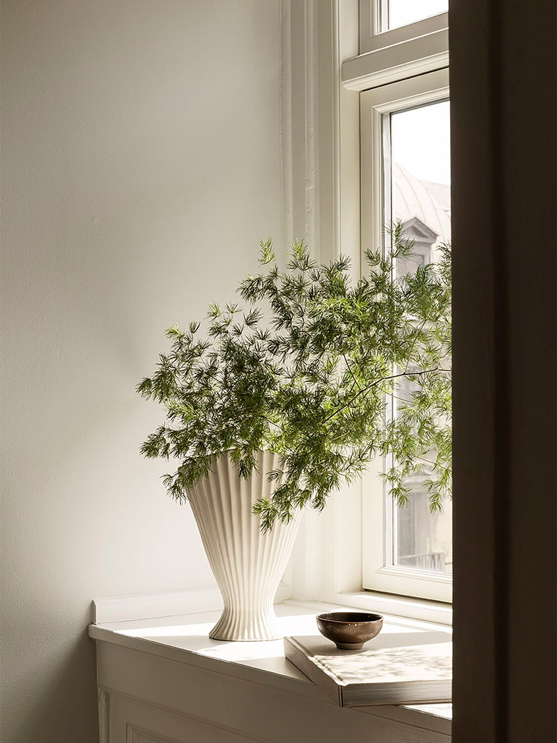 Shop Ferm Living Fountain Vase In White
