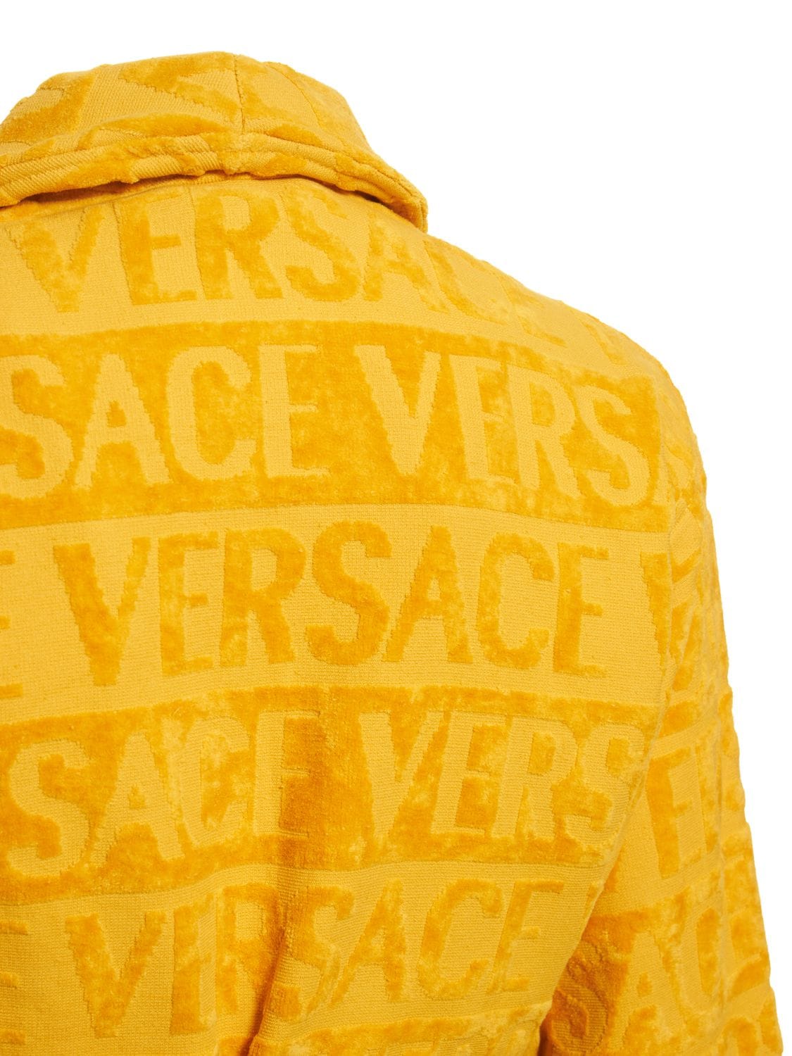 Shop Versace Barocco & Robe Bathrobe In Gold
