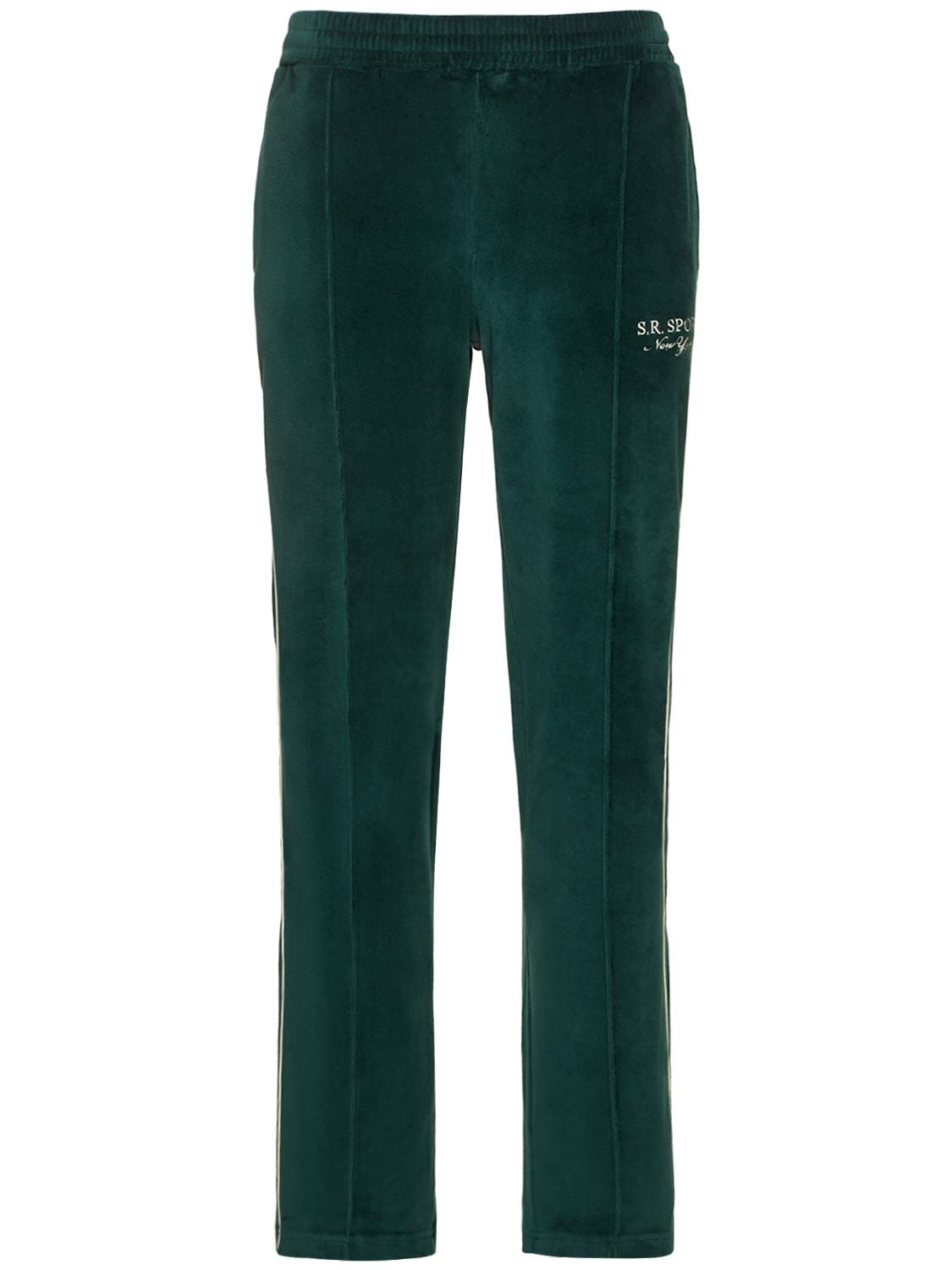 SPORTY AND RICH BRANDIE VELOUR TRACK trousers