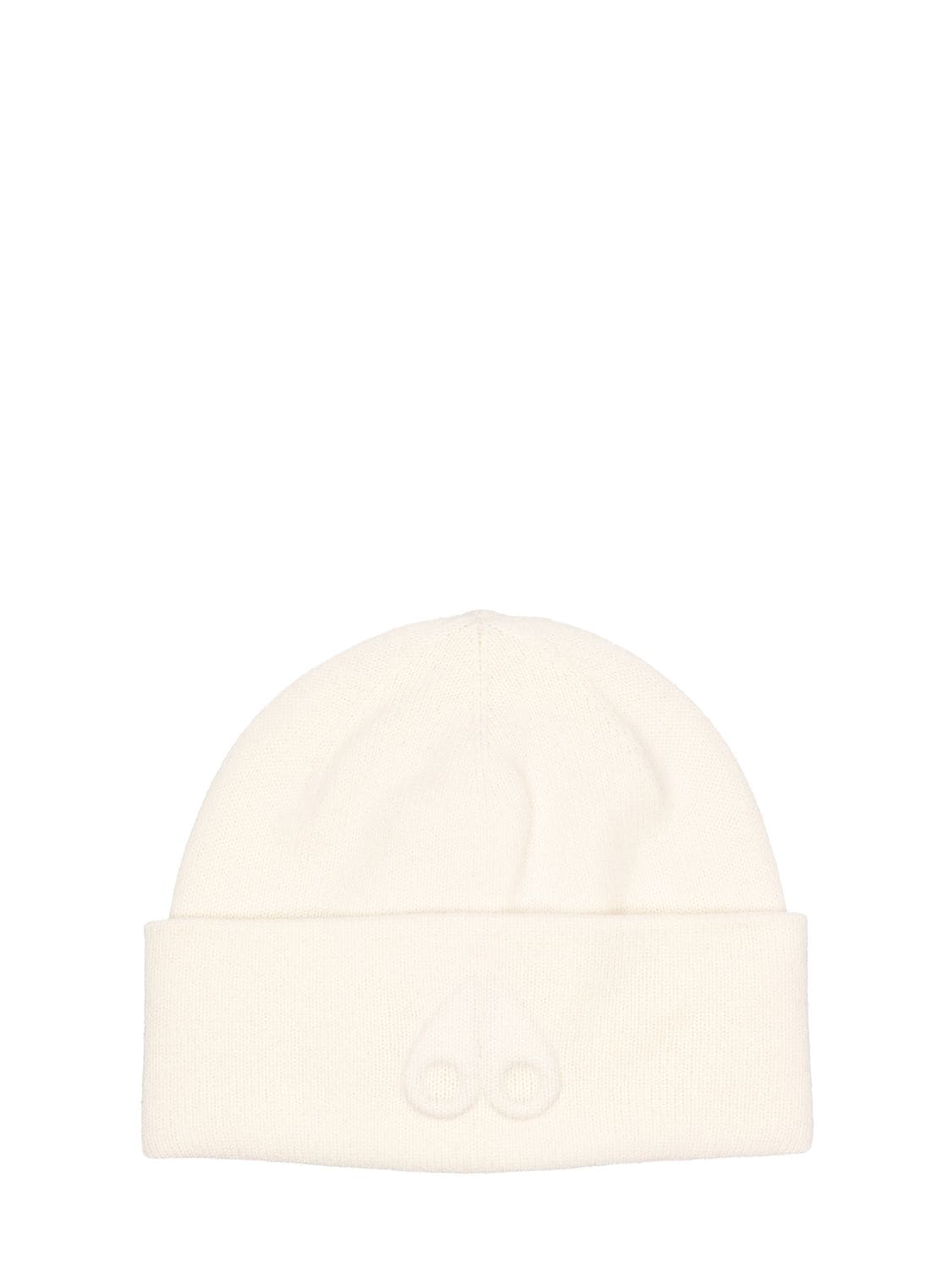 Moose Knuckles Wolcoot Beanie Hat In Snow White