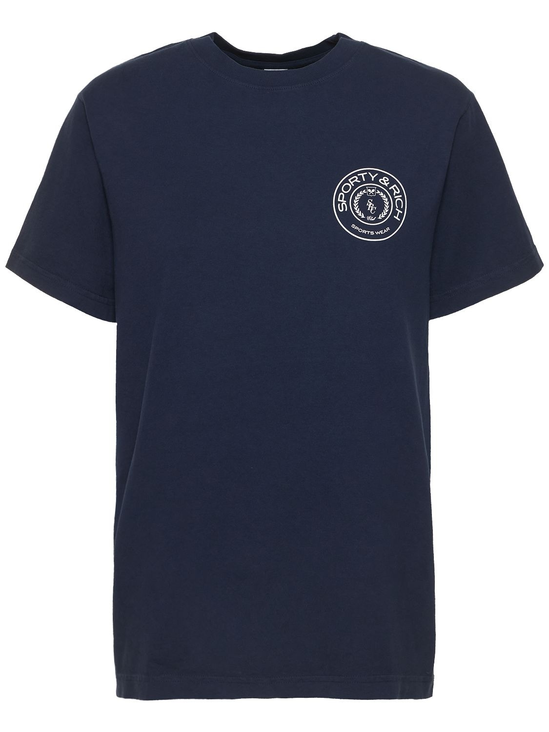 Sporty And Rich Connecticut Printed T-shirt In Blue