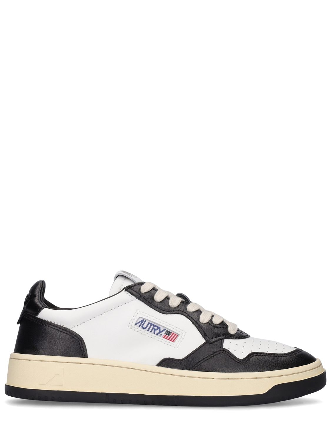 Image of Medalist Two-tone Low Leather Sneakers