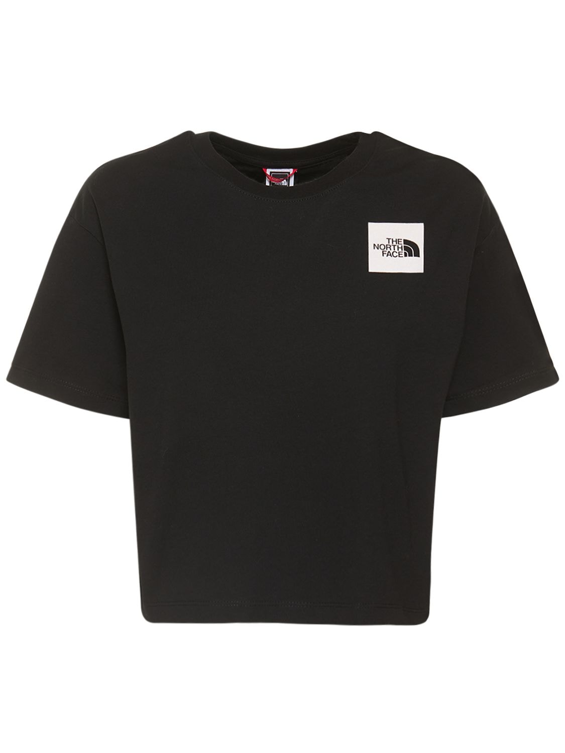 THE NORTH FACE FINE COTTON JERSEY CROPPED T-SHIRT