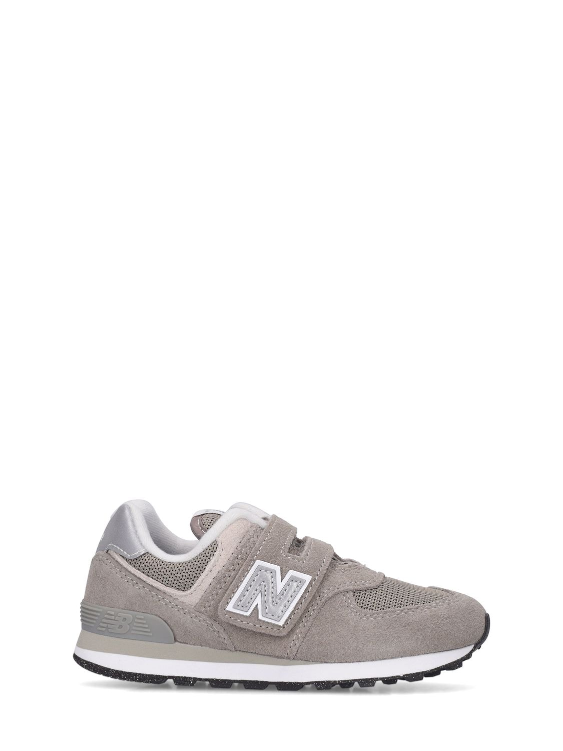 NEW BALANCE 574 LEATHER & MESH STRAP SNEAKERS