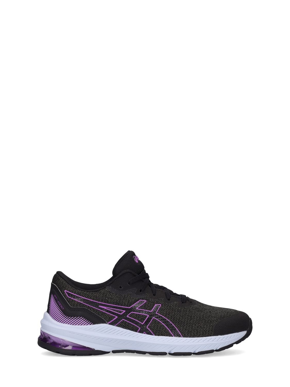 Asics Kids' Gt-1000 11 Recycled Poly Blend Sneakers In Dark Grey,pink