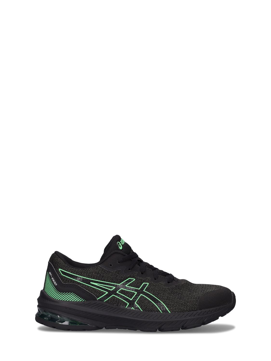 Asics Kids' Gt-1000 11 Recycled Poly Blend Sneakers In Dark Grey,green