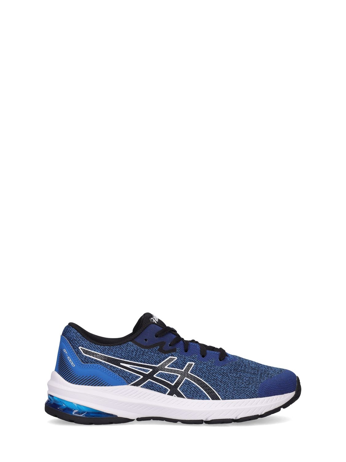 Asics Kids' Gt-1000 11 Recycled Poly Blend Sneakers In Blue,black