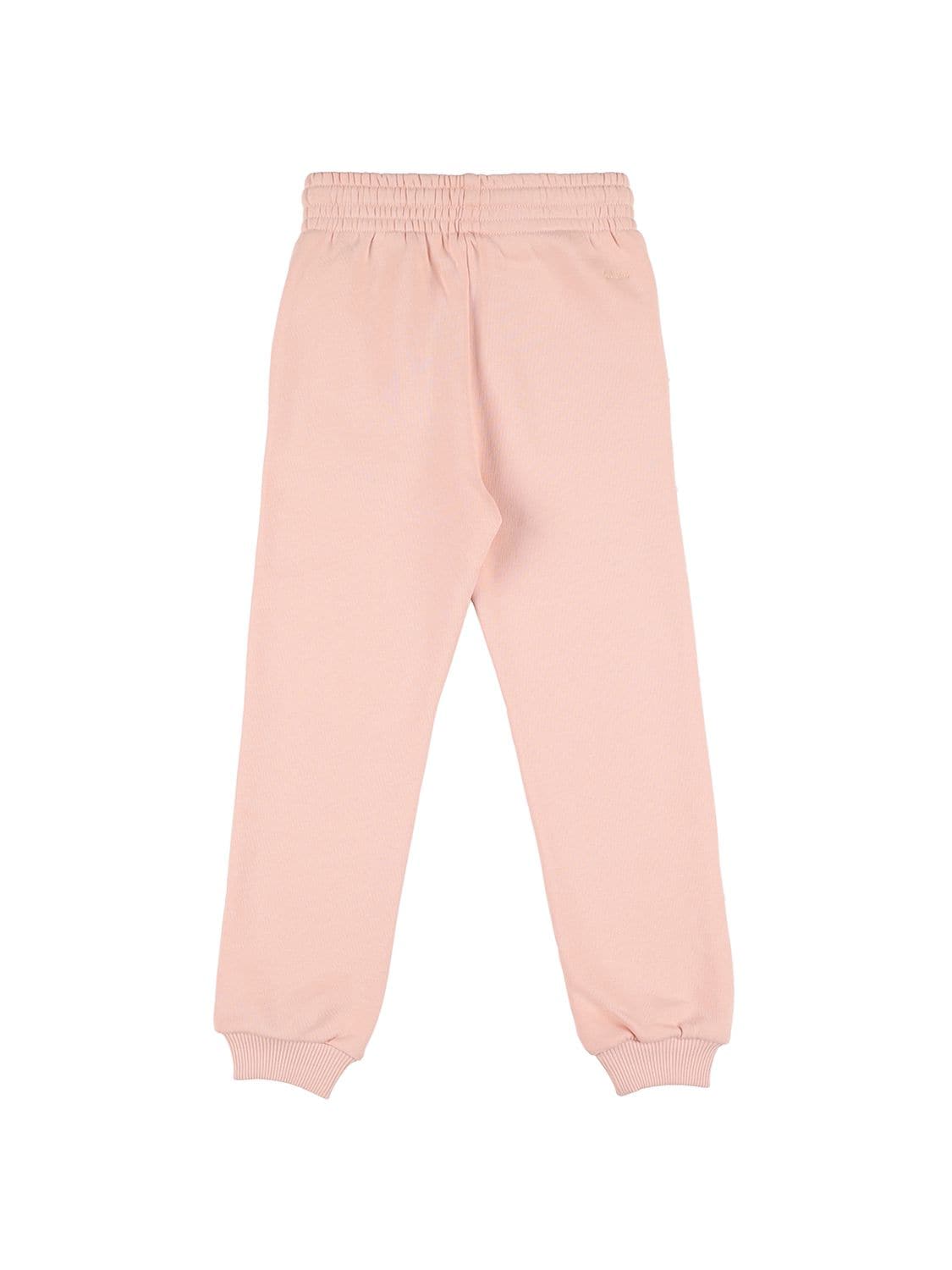 Chloé Organic Cotton Sweatpants In Pink