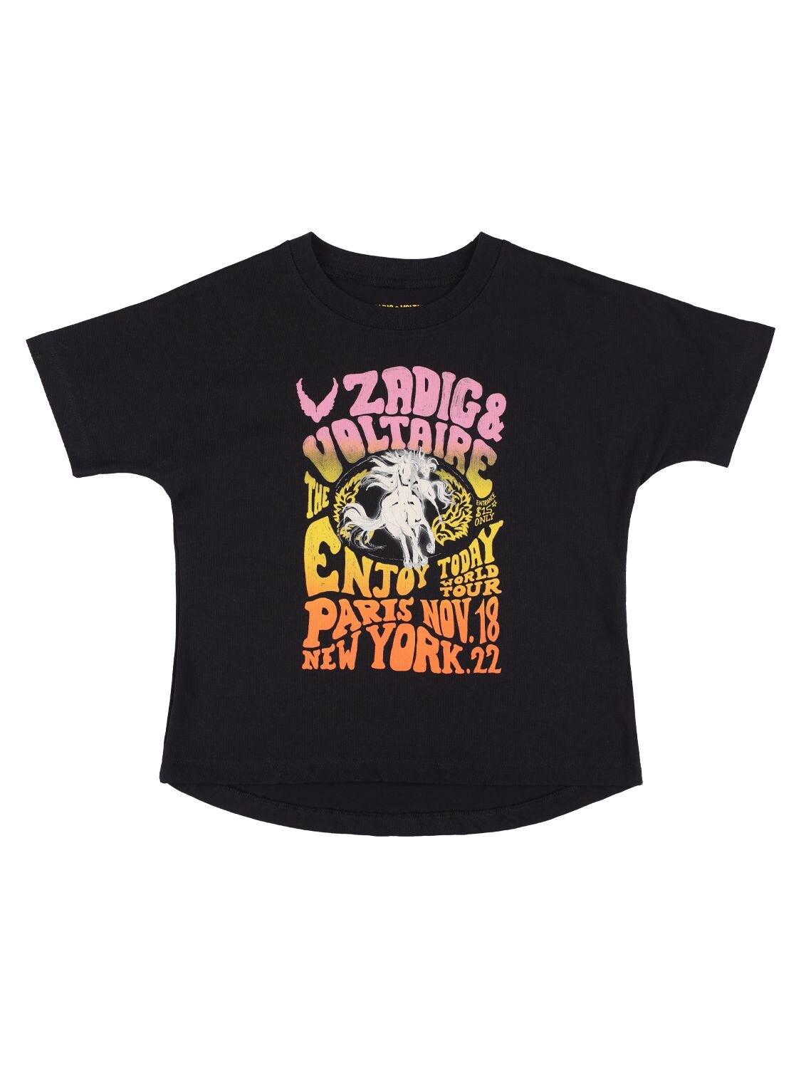ZADIG & VOLTAIRE PRINTED ORGANIC COTTON T-SHIRT