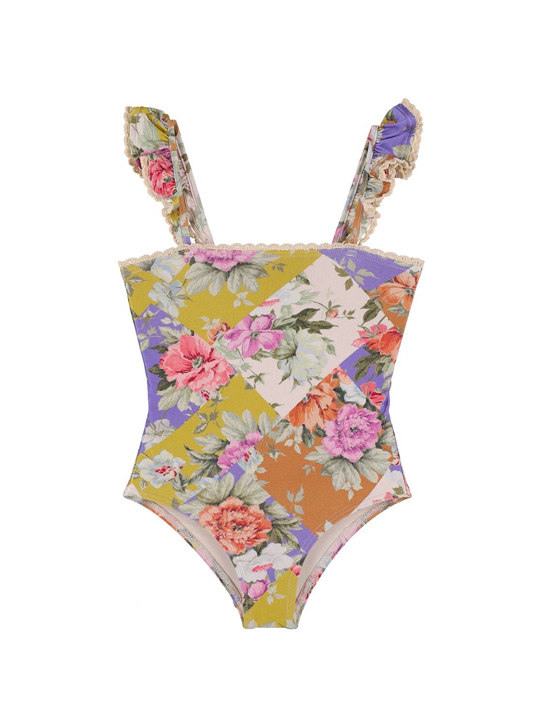 Floral Printed Tech One Piece Swimsuit