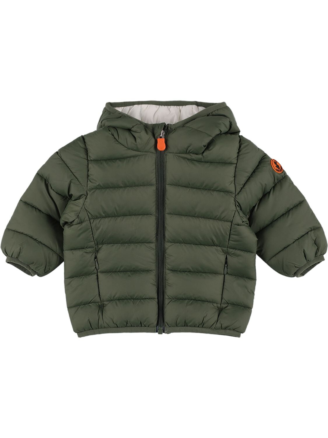 SAVE THE DUCK HOODED NYLON PUFFER JACKET