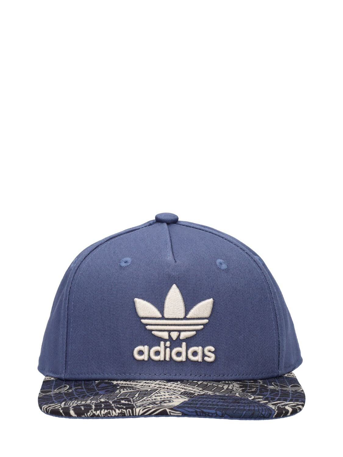 Adidas Originals Kids' Embroidered Recycled Nylon Baseball Cap In Dark Blue
