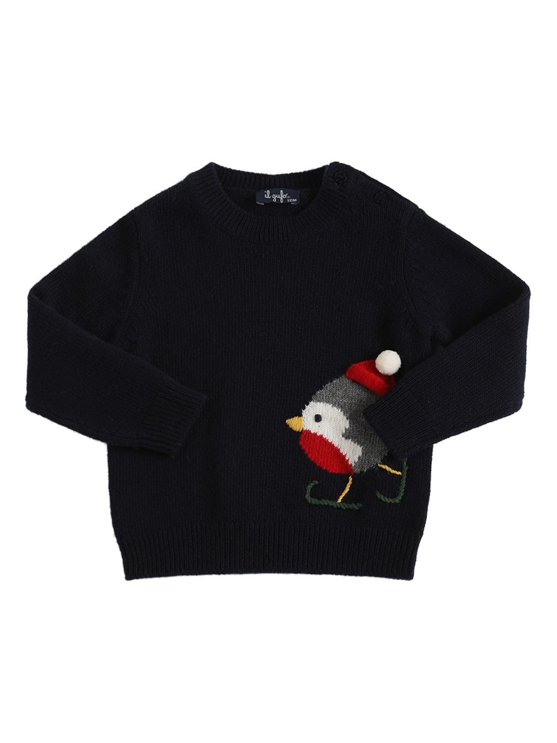 IL GUFO INTARSIA WOOL KNIT jumper