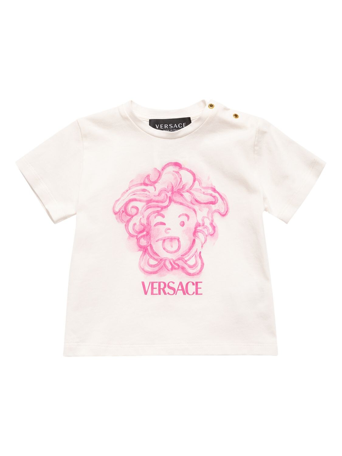 Medusa Print Cotton Jersey T-shirt