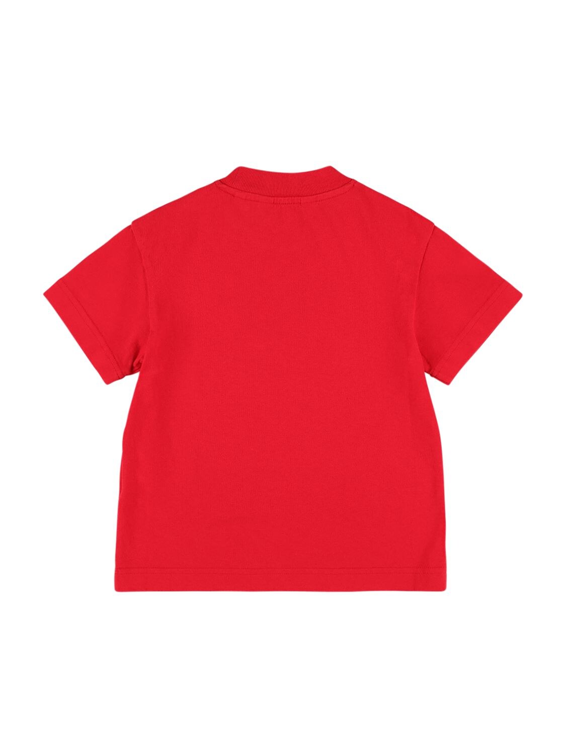 Shop Palm Angels Shark Print Cotton Jersey T-shirt In Red