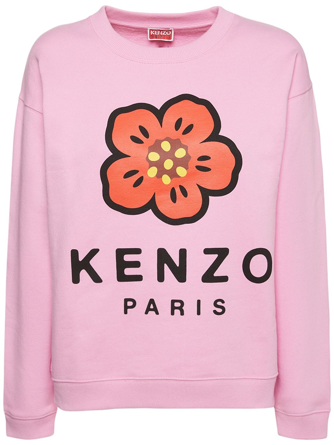 KENZO PARIS Printed Logo Cotton Jersey Sweatshirt