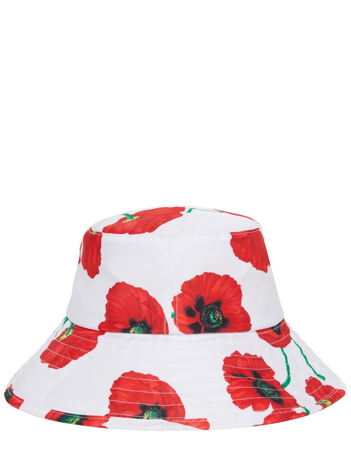 KENZO PARIS Poppy Flower Printed Tech Bucket Hat | Smart Closet