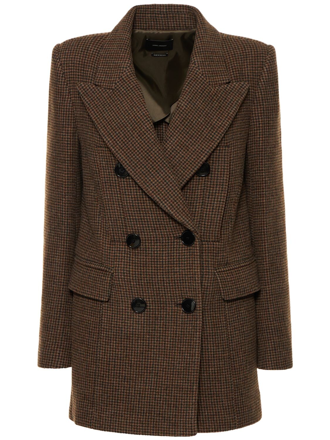 ISABEL MARANT EZILEA SHORT WOOL COAT