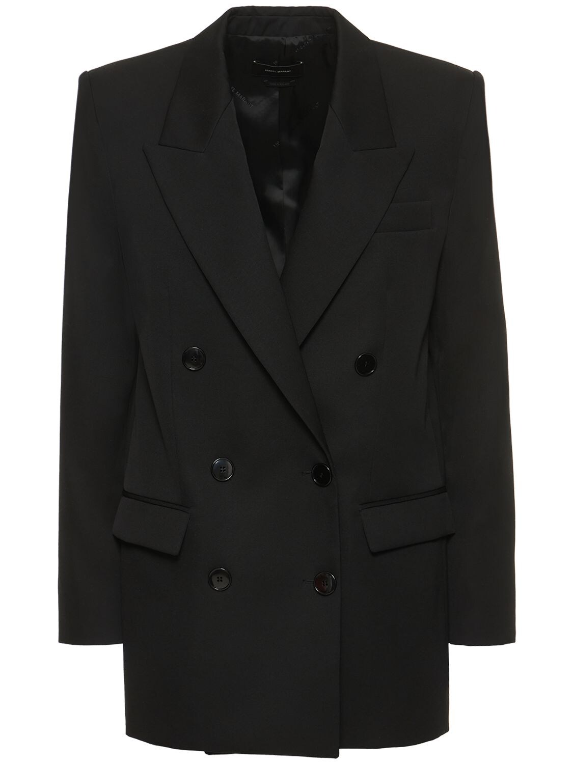 Isabel Marant Black Nevim Double-breasted Blazer In Black