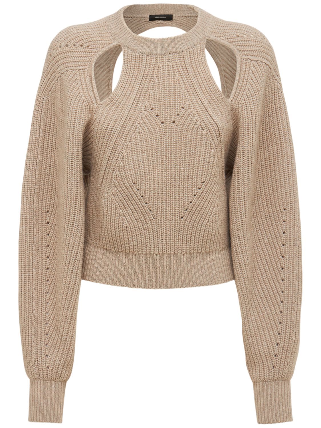 ISABEL MARANT Palma Backless Wool Cashmere Sweater