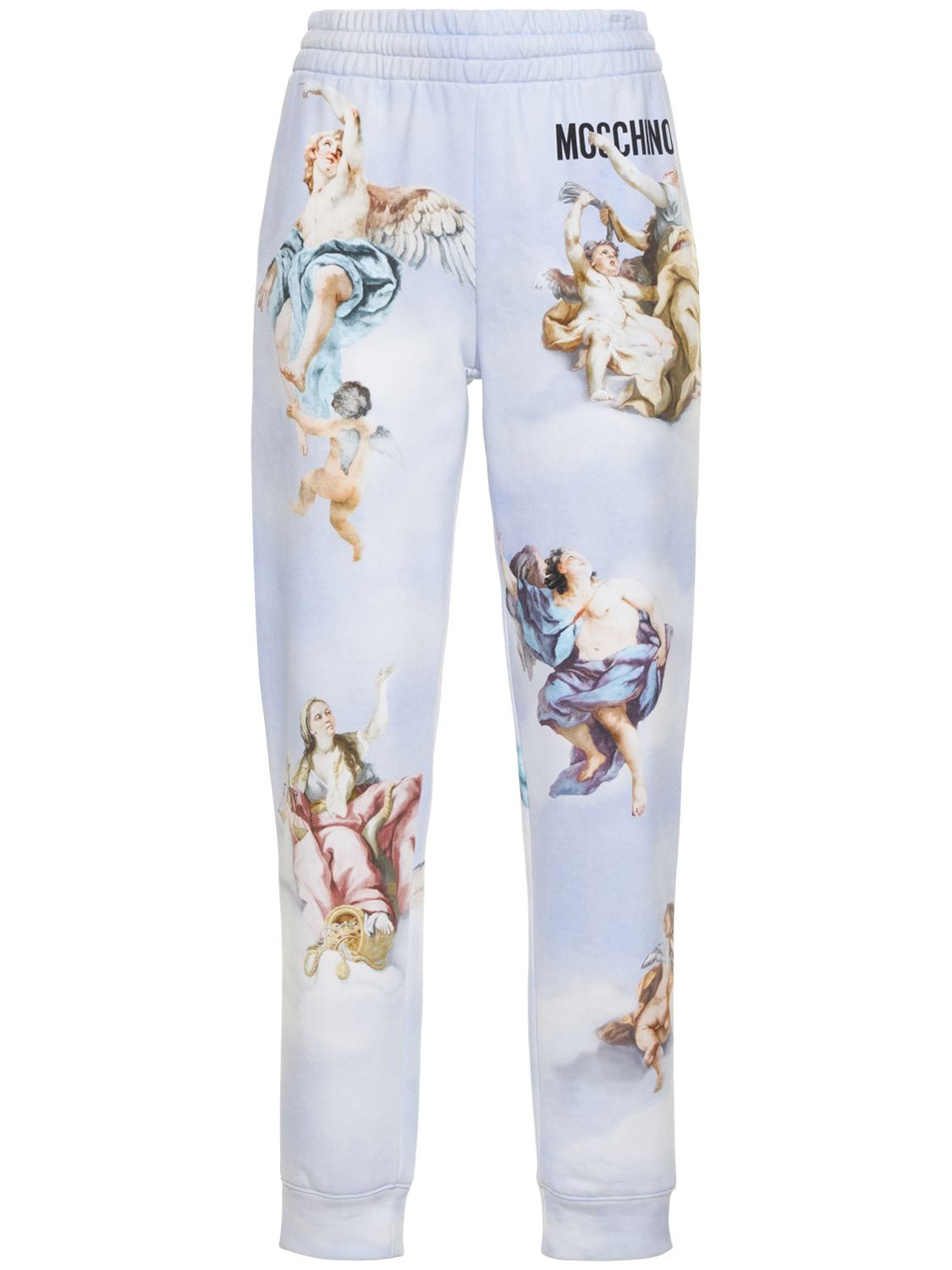 Cotton Jersey Printed Angels Sweatpants