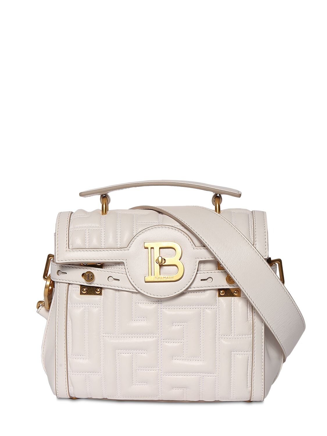 BALMAIN Bbuzz 23 Quilted Leather Shoulder Bag
