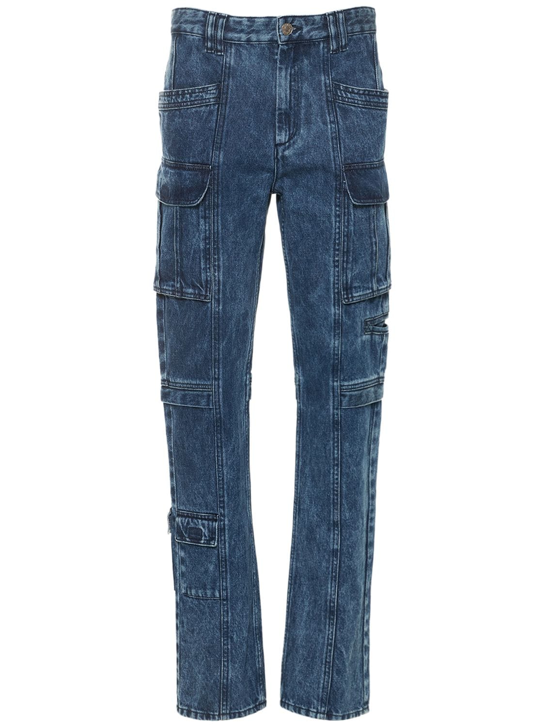 ISABEL MARANT Vokayo Cotton Denim Straight Jeans