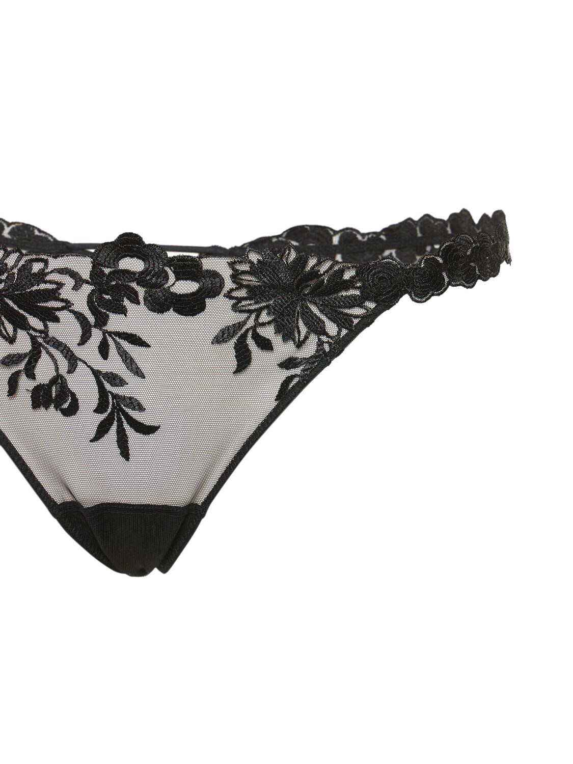  La Perla, Zephyr G-String, XS, Black : Luxury Stores