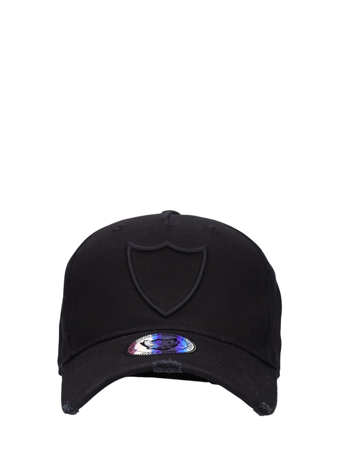 Htc Los Angeles Embroidered Logo Cotton Baseball Cap In Black