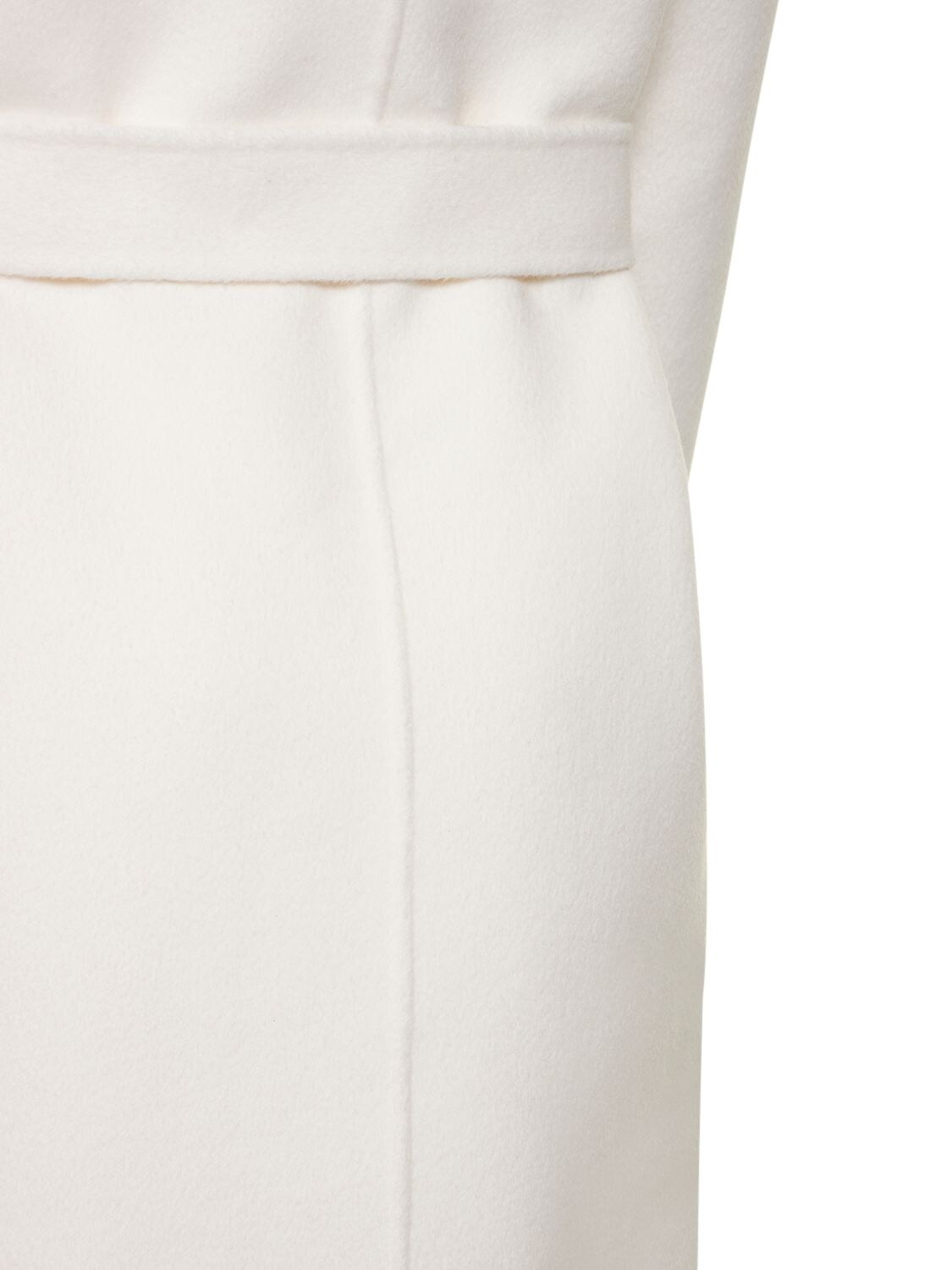 Shop Michael Kors Wool Blend Belted Coat In White
