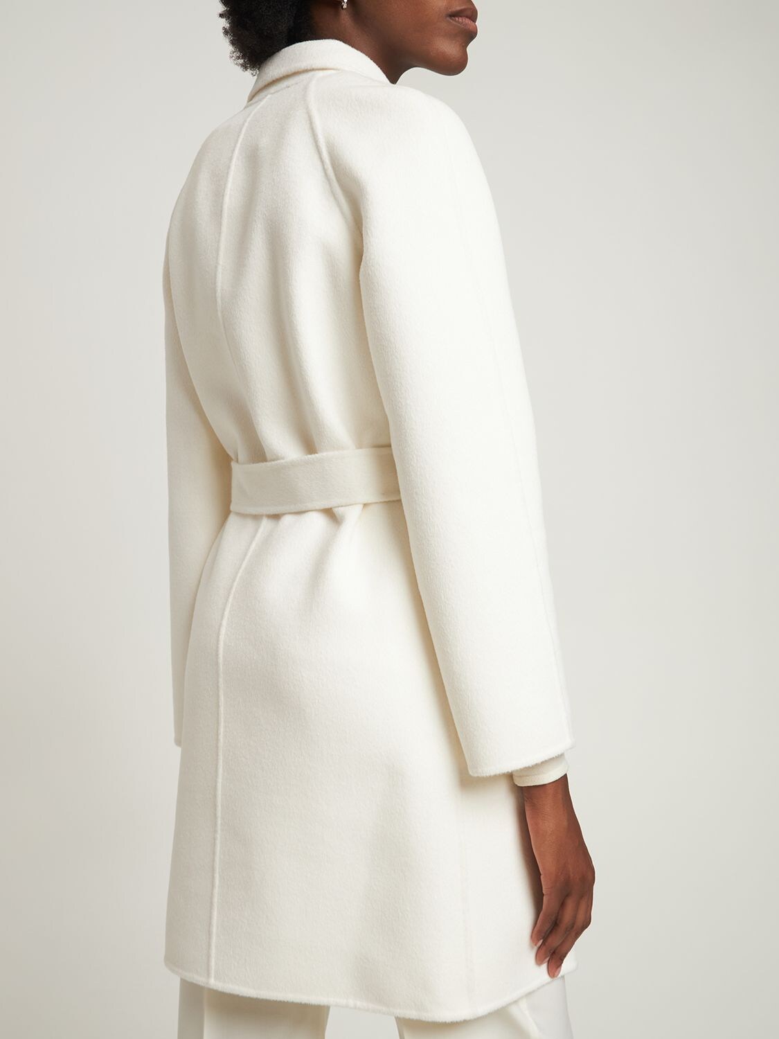 MICHAEL KORS WOOL BLEND BELTED COAT 