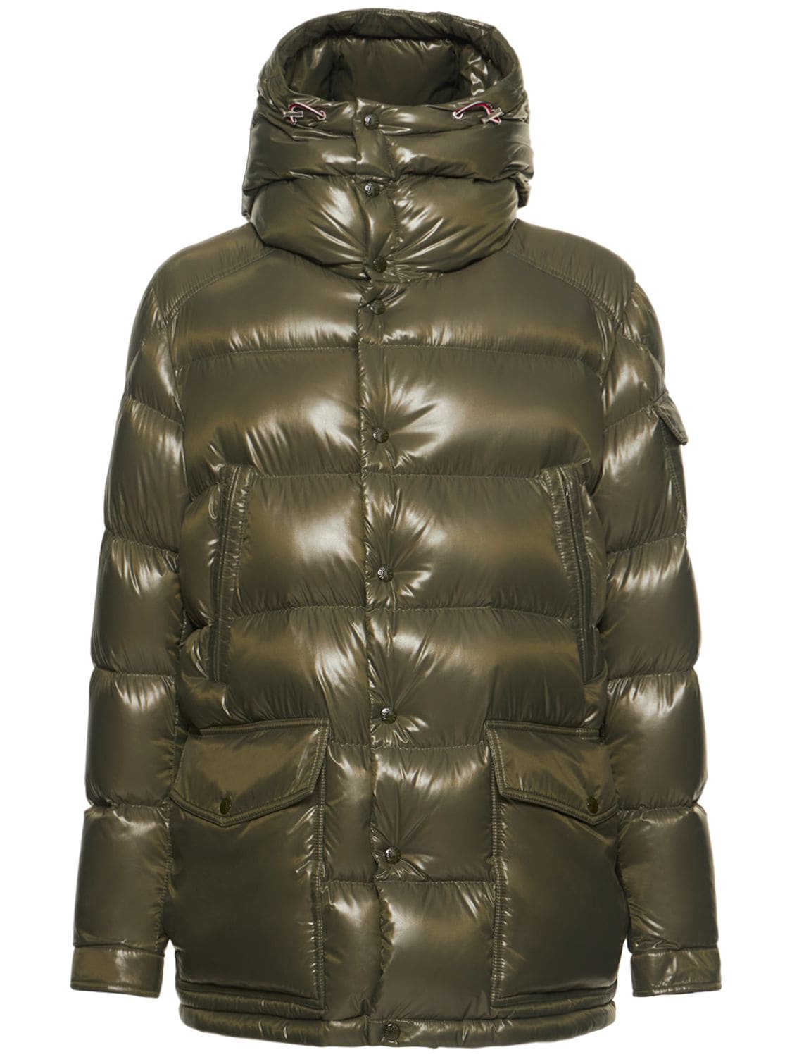 Moncler Chiablese Down Jacket In Olive Green | ModeSens