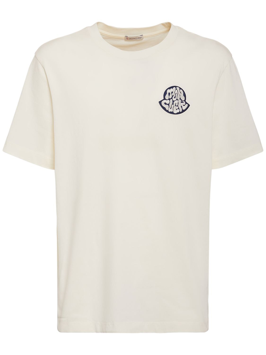 Moncler Men's Logo-Appliquéd Printed Cotton-jersey T