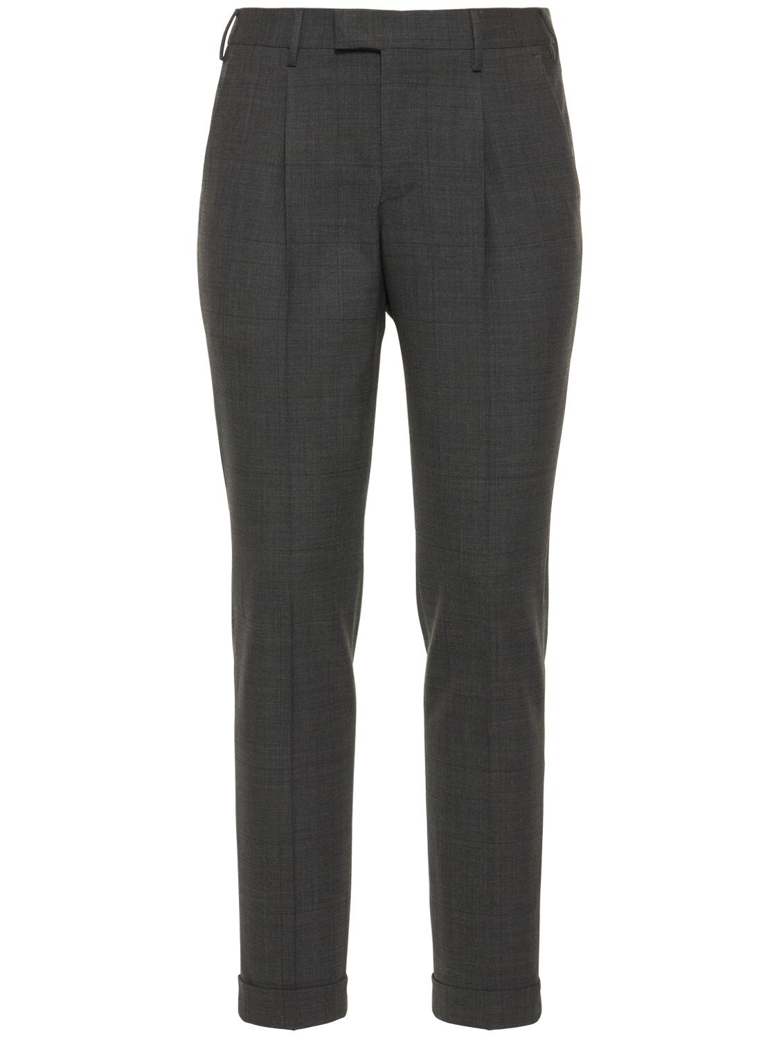 Pt Torino B-stretch Wool Fancy Master Fit Pants In Anthracite | ModeSens